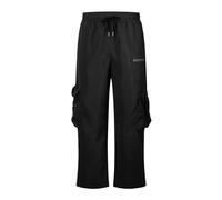 Pantalon cargo pour homme - Pantalon de sport - Coupe ajustée - Respirant - Séchage rapide - Décontracté - Pantalon de course tissé pour homme, Noir , 3XL