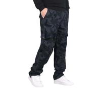 Pantalon cargo tactique en polaire camouflage pour homme, pantalon de jogging d'extérieur épais pour homme, pantalon de combat chaud de style militaire, doublure en polaire multipoches, pantalon de