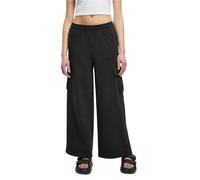 Pantalon cargo taille haute Ã jambe large femme Urban Classics Terry Noir L