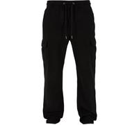 Pantalon cargo - Urban Classics - Noir - 100% coton - Ceinture élastique - Poches cargo L