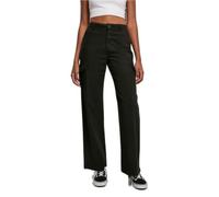 Pantalon cargo - URBAN CLASSICS - Noir - Taille haute - Jambes droites - Confortable 29