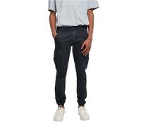 Pantalon cargo - URBAN CLASSICS - Washed Cargo Twill - Bleu marine - Confort extensible - Coupe décontractée 30