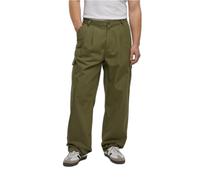 Pantalon cargo Urban Classics wide pleated Vert 31