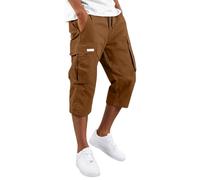 Pantalon cargo utilitaire de style de travail robuste pour une utilisation en extérieur - Pantalon décontracté pour homme avec poches pratiques - Peut être combiné de manière polyvalente pour un usage