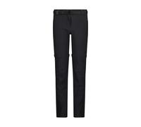 CMP Campagnolo Pantalon convertible Zip-Off stretch Fille Anthracite-Noir 116