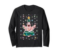 Pantalon carré Bob l'éponge de Noël Patrick Manche Longue