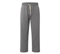 Pantalon carreau Homme Travail Décontracté Pantalon Plaid Droit Taille Haute Rétro Mode Pantalons Homme Coton Hiver Ajustée Cordon de Serrage Avec Poche Inclinée Men Collants Athlétiques Pour (XXL)