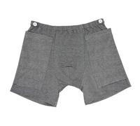 Pantalon-catheter en L pour hommes, sous-vêtements de cathéter pour hommes avec un pantalon de cathéter en coton élastique avec 2 pochettes Cachet Néphrostomie Sac Vêtements pour les personnes âgée