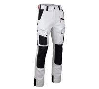 Pantalon Cellule stretch bicolore avec poches genouillères - Blanc/Gris nuit - LMA - 1870