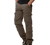 Pantalon Chantier Homme - Pantalon de Travail Homme mi-Haute Taille Zip Droit décontracté Saisons Printemps Automne extérieur Aventure Quotidien Confort