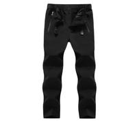 Pantalon Chaud Homme Coton Pantalon De Sport, Pantalons Homme l'hiver Doublé Polaire Coton Ample Thermique Chaud Confortable Doux avec Poches Taille Elastique Respirant Sportwear