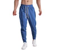 Pantalon Chaud Homme Elastique Pantalon De Sport, Pantalons De Randonnée Homme Oversize l'hiver Doublé Polaire Doux Thermique Chaud Coton Confortable avec Poches Respirant Taille Elastique Casual