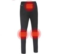 Pantalon Chauffant Homme Femme Respirant 3 Zones Chauffantes USB Rechargeable pour Ski Chasse Pêche Hiver Sans Batterie(Men,L)