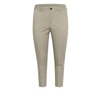 Kaffe Curve - Pantalon Chino Elephant Skin Court - Femme - Pantalons - Beige - Taille: 46 FR
