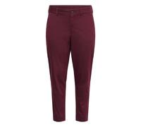 Pantalon chino 7/8 femme KAFFE Curve KCLeana Rouge 42