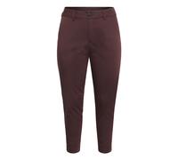Pantalon chino 7/8 femme KAFFE Curve KCLeana Rouge 48