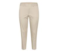 Kaffe Curve - Pantalon Chino Gris Plume Courte - Femme - Pantalons - Beige - Taille: 48 FR
