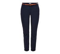 Pantalon chino avec ceinture coton femme Only Biana CC Bleu 36x32