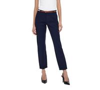 Pantalon chino avec ceinture coton femme Only Biana CC - Night Sky - 38x32 36/32