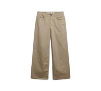 Pantalon chino baggy femme Superdry Gris 28x30