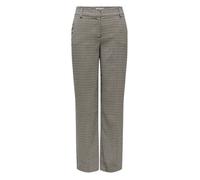 Pantalon chino beige imprimé pied de poule avec une coupe regular fit 38