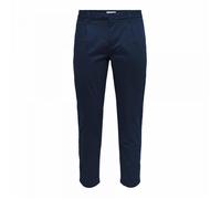 Pantalon chino carotte à pinces cintré Homme ONLY AND SONS - Bleu fonce - Chino - Taille standard 43