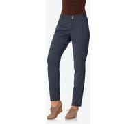 Pantalon chino coupe carotte - Linea Tesini - marine MARINE 19