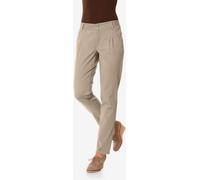 Pantalon chino coupe carotte - Linea Tesini - sable SABLE 19