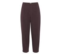 Pantalon chino crop femme KAFFE Merle Marron 32
