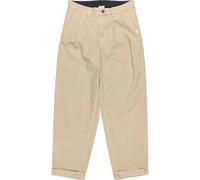 Element - Pantalon chino - Big Pleated Chino Humus pour Homme en Coton - Taille 41 - Beige Beige 41