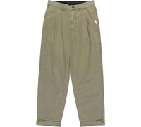 Element - Pantalon chino - Big Pleated Chino Kalamata pour Homme en Coton - Taille 28 US - Kaki Kaki 28 US