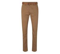 Pantalon Chino en coton beige uni avec une coupe slim et des poches arrières 39
