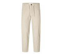 Pantalon chino en lin Selected 172-slimtape Brody Vert L