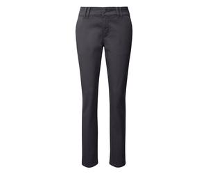 Pantalon chino en sergÃ© femme QS Gris 42x32