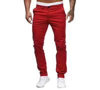 Pantalon Chino En Tissu Stretch Men'S Fashion Casual Mid Waist Slim Pant Solid Pocket Full Length Trousers, Pantalon De Golf DéContracté Pour Homme, Pantalons Pour Hommes Pantalons Droits Fitness Gyms