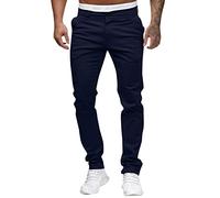 Pantalon Chino En Tissu Stretch Men'S Fashion Casual Mid Waist Slim Pant Solid Pocket Full Length Trousers, Pantalon De Golf DéContracté Pour Homme, Pantalons Pour Hommes Pantalons Droits Fitness Gyms