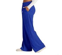 Pantalon chino extensible pour femme, coupe ajustée, pantalon décontracté | Jambes larges, coupe taille haute, silhouette droite, couleurs unies, tenue du printemps à l'automne