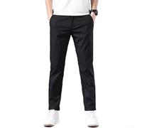 Pantalon chino extensible pour homme, coupe ajustée, décontracté, devant plat, pantalon long classique pour le quotidien, les affaires, les sports de plein air, le printemps, l'été, l'automne, gris