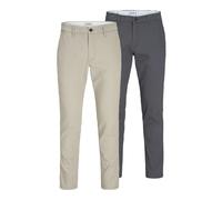 Jack & Jones Pantalon Chino Marco Dave 2 pièces Beige/Gris Taille 30/32 Homme