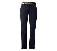 Pantalon chino jambe fuselÃ©e dÃ©lavÃ© taille moyenne femme s.Oliver Bleu 36 Tall