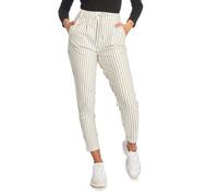 Pantalon Chino - ONLY - onlPoptrash Easy Rush Stripe - Blanc - Taille standard - Femme S