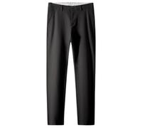 Pantalon chino pour homme en coupe droite - Pantalon classique en tissu avec jambe droite - Pantalon de loisirs polyvalent pour un look soigné au quotidien, Style_h01 Noir, XXL