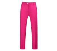 Pantalon chino pour homme - Pantalon chino stretch - Élégant - Coupe ajustée - Confortable et pratique - Pour le travail et les loisirs, Rose chaud, 3XL
