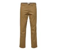 Selected Slim Miles Flex Chino Pants Marron 30 / 34 Homme