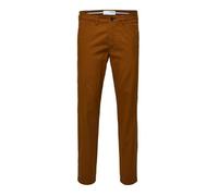 Pantalon Chino Selected Miles Flex Slim - Monks Robe - Tissu en Sergé Doux et Élastique 28/32