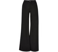 Pantalon Chino - URBAN CLASSICS - Taille Haute - Large Jambe - Noir - Femme 32