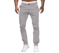 Pantalon chinos Skinny Coupe slim pour homme, droit, en jean stretch, léger, confort, pantalons de travail, chinos d’affaires, gris, 3XL