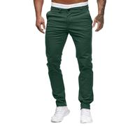Pantalon chinos Skinny Coupe slim pour homme, droit, en jean stretch, léger, confort, pantalons de travail, chinos d’affaires, Vert, L