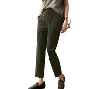 Pantalon Cigarette 9 Points Coupe Slim Tout Match Neuf - Gris foncé - XL
