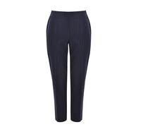 Pantalon cigarette Ã fines rayures femme Mat Fashion Bleu L